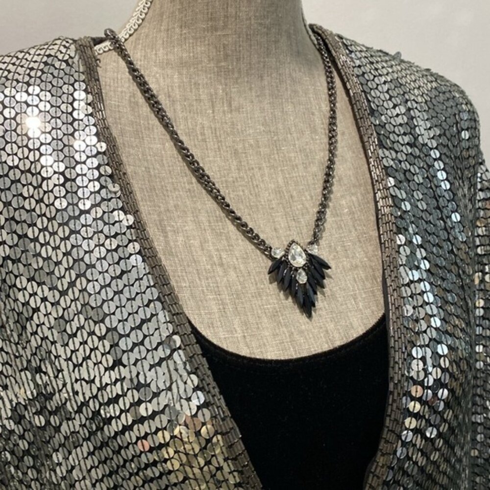 Vintage Sequin Jacket Size Large - image 3